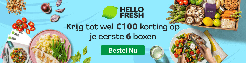 promotie hellofresh maaltijdbox